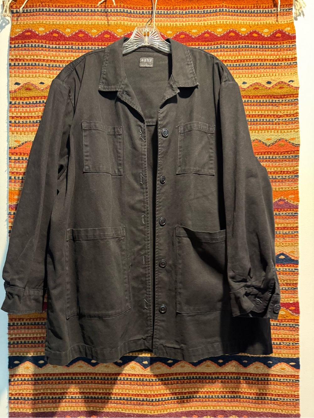 esby Black Denim Sammie Jacket - Picture 4 of 8